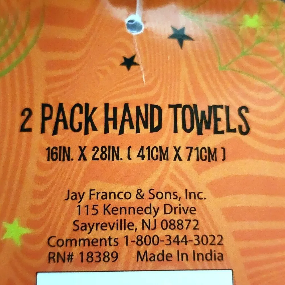 Disney Halloween Mickey Mouse Pluto Gray Hand Towel Set of 2 16